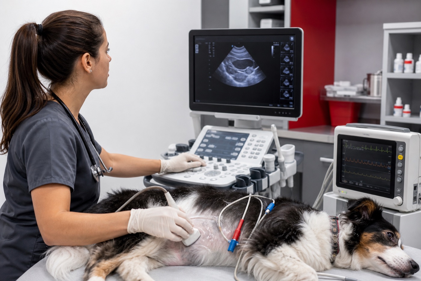 Evaluación veterinaria por ecocardiografía